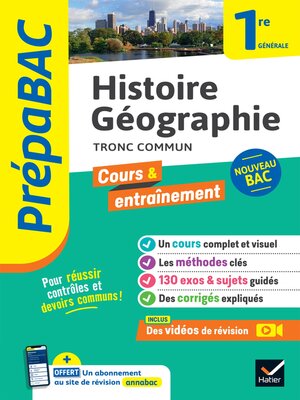 cover image of Prépabac Histoire-Géographie 1re générale